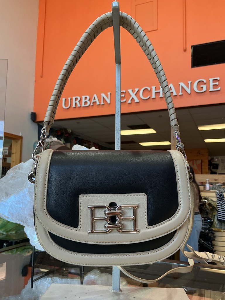 Bally Two-Toned Handbag With Silver Hardware